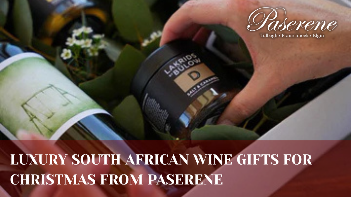 Luxury South African Wine Gifts For Christmas From Paserene, gift package with various wines